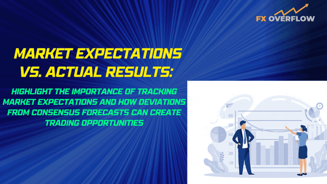 Market Expectations vs. Actual Results: Highlight the Importance of Tracking Market Expectations and How Deviations from Consensus Forecasts Can Create Trading Opportunities.
