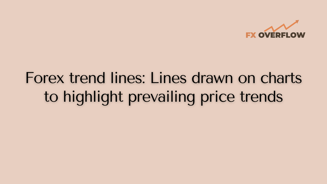 Forex trend lines: Lines drawn on charts to highlight prevailing price trends