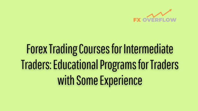 Forex Trading Courses for Intermediate Traders: Educational Programs for Traders with Some Experience