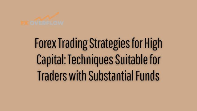 Forex Trading Strategies for High Capital: Techniques Suitable for Traders with Substantial Funds