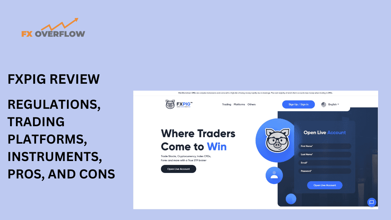 FXPIG Review: Regulations, Trading Platforms, Instruments, Pros, and Cons