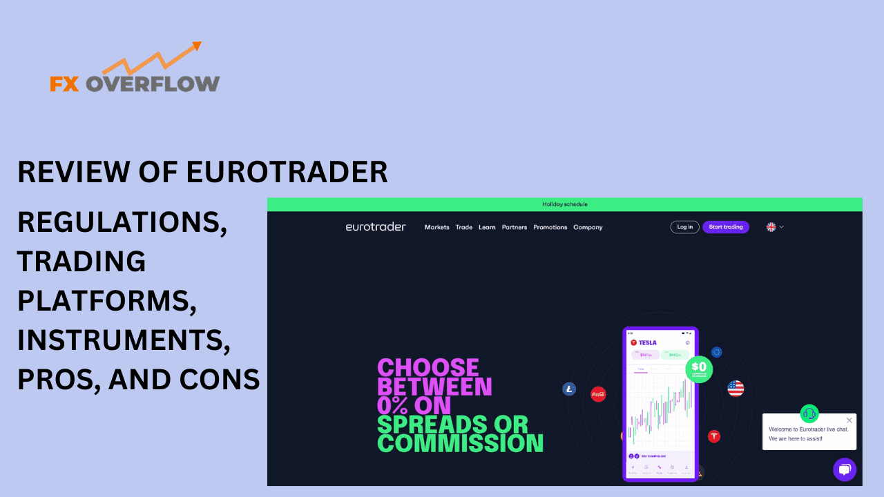 Review of Eurotrader: Regulations, Trading Platforms, Instruments, Pros, and Cons
