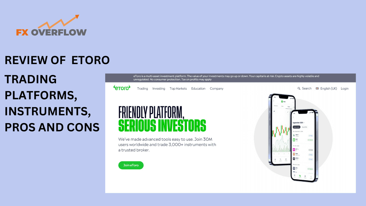 eToro Review 2023:  Trading Platforms, Instrument Variety Pros and Cons